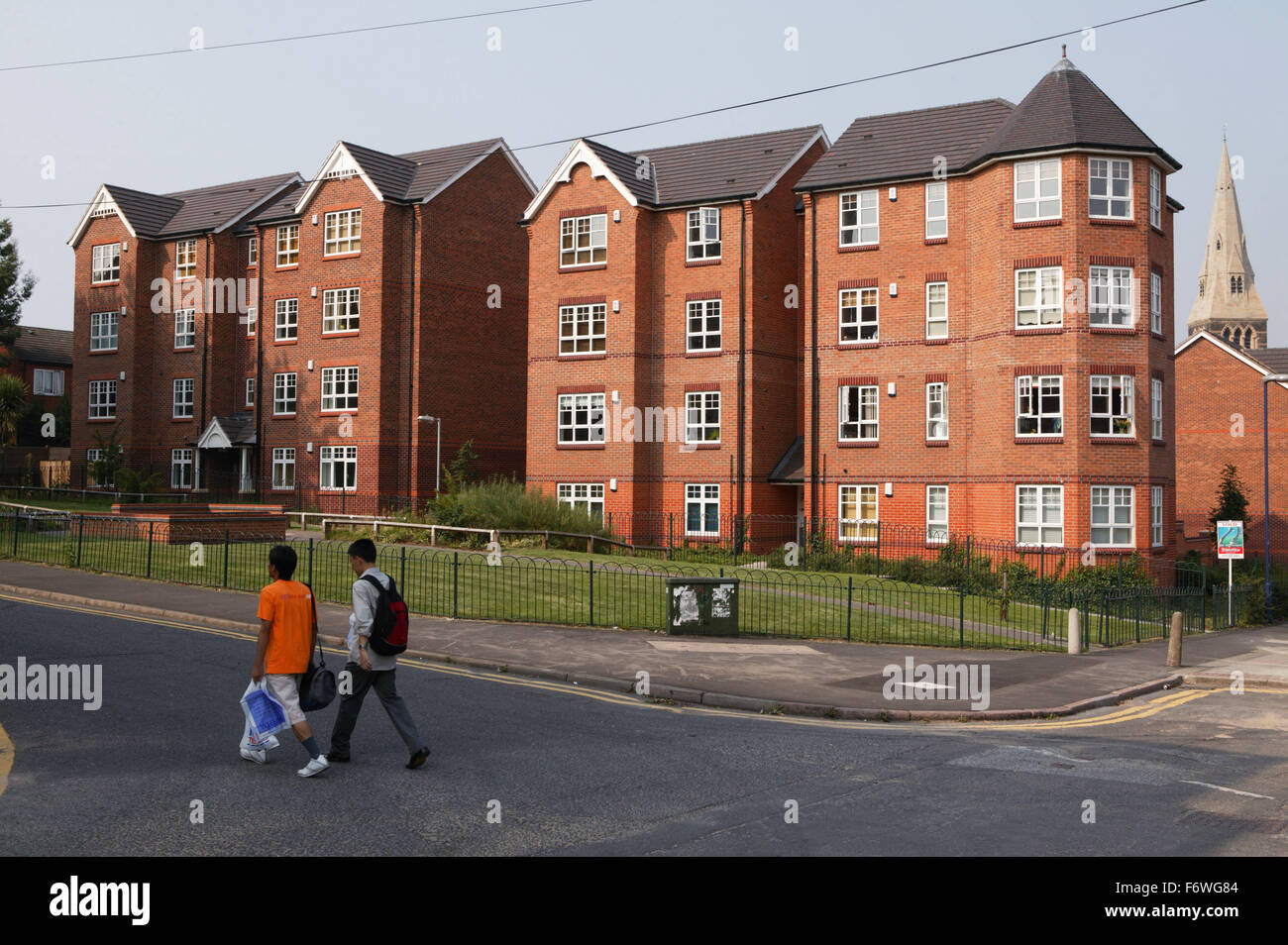New housing on Raleigh Street; Nottingham Stock Photo Alamy
