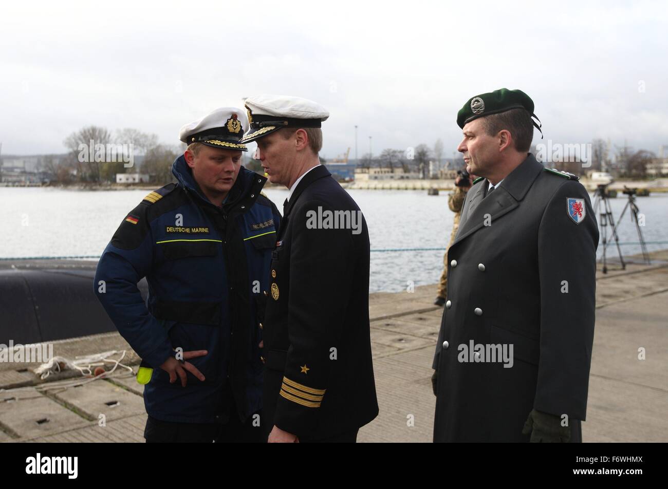 Gdynia, Poland 20th, Nov. 2015 German Navy U34 type U212A submarine ...