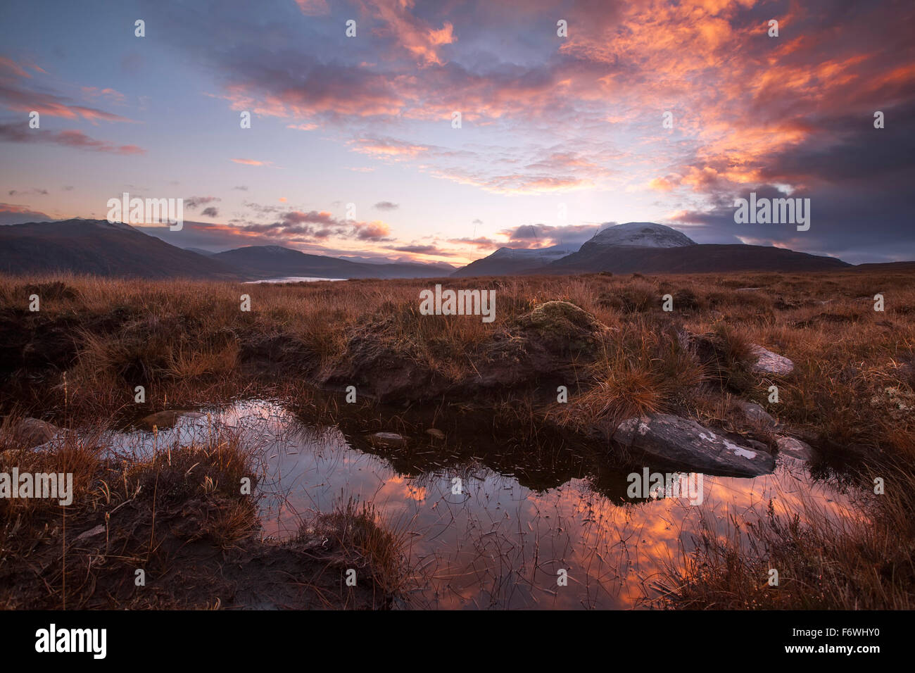 An Teallach in sunrise, Dundonnell, Northwest Highlands, Scotland