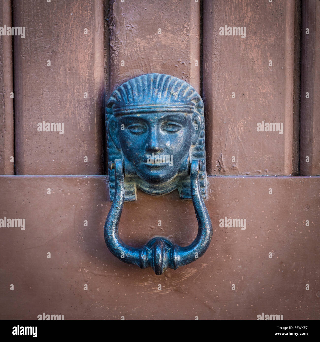 Egyptian symbol door handle Stock Photo