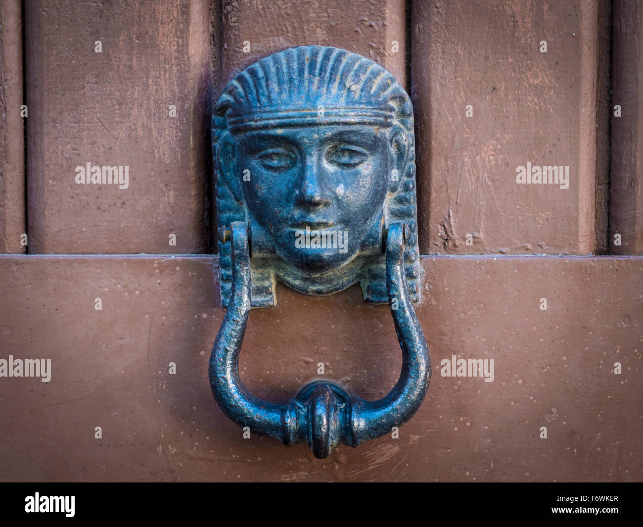 Egyptian symbol door handle Stock Photo