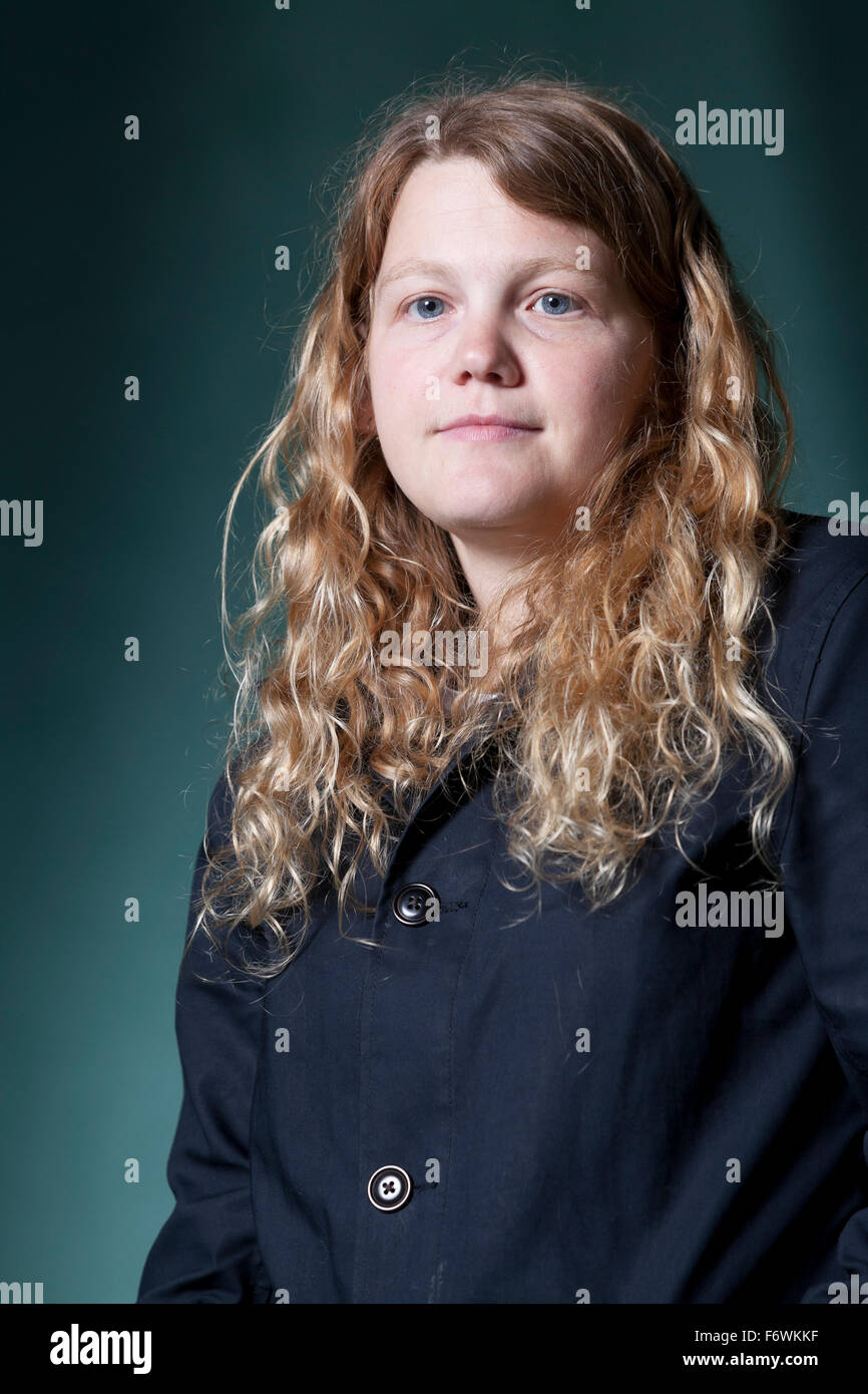 Kate Tempest, the English poet, spoken word artist and playwright, at the Edinburgh International Book Festival 2015. Stock Photo