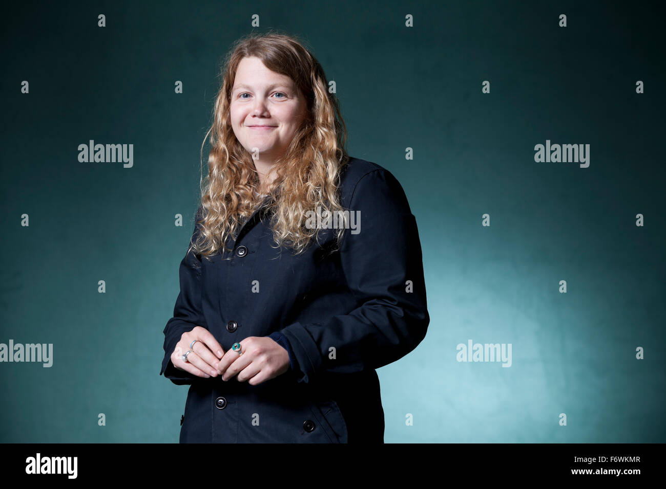 Kate Tempest, the English poet, spoken word artist and playwright, at the Edinburgh International Book Festival 2015. Stock Photo