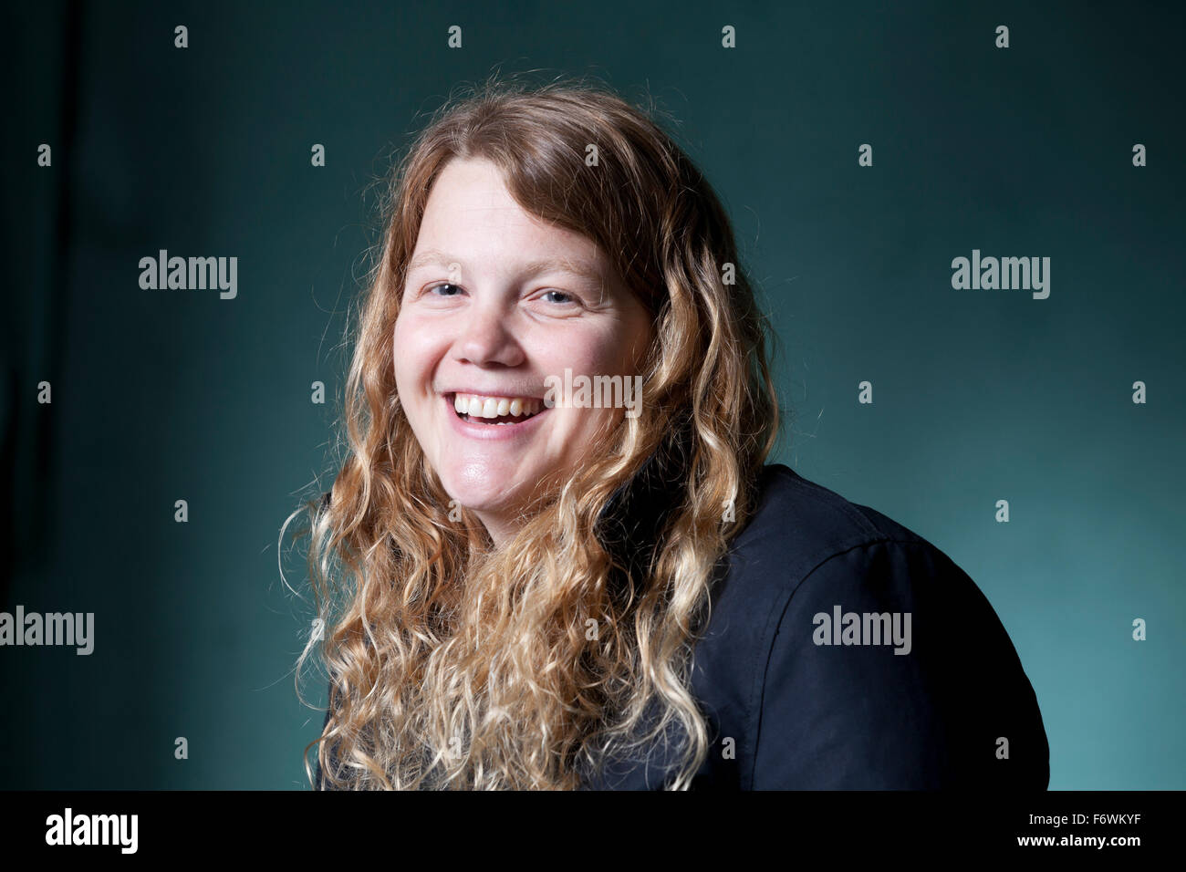 Kate Tempest, the English poet, spoken word artist and playwright, at the Edinburgh International Book Festival 2015. Stock Photo