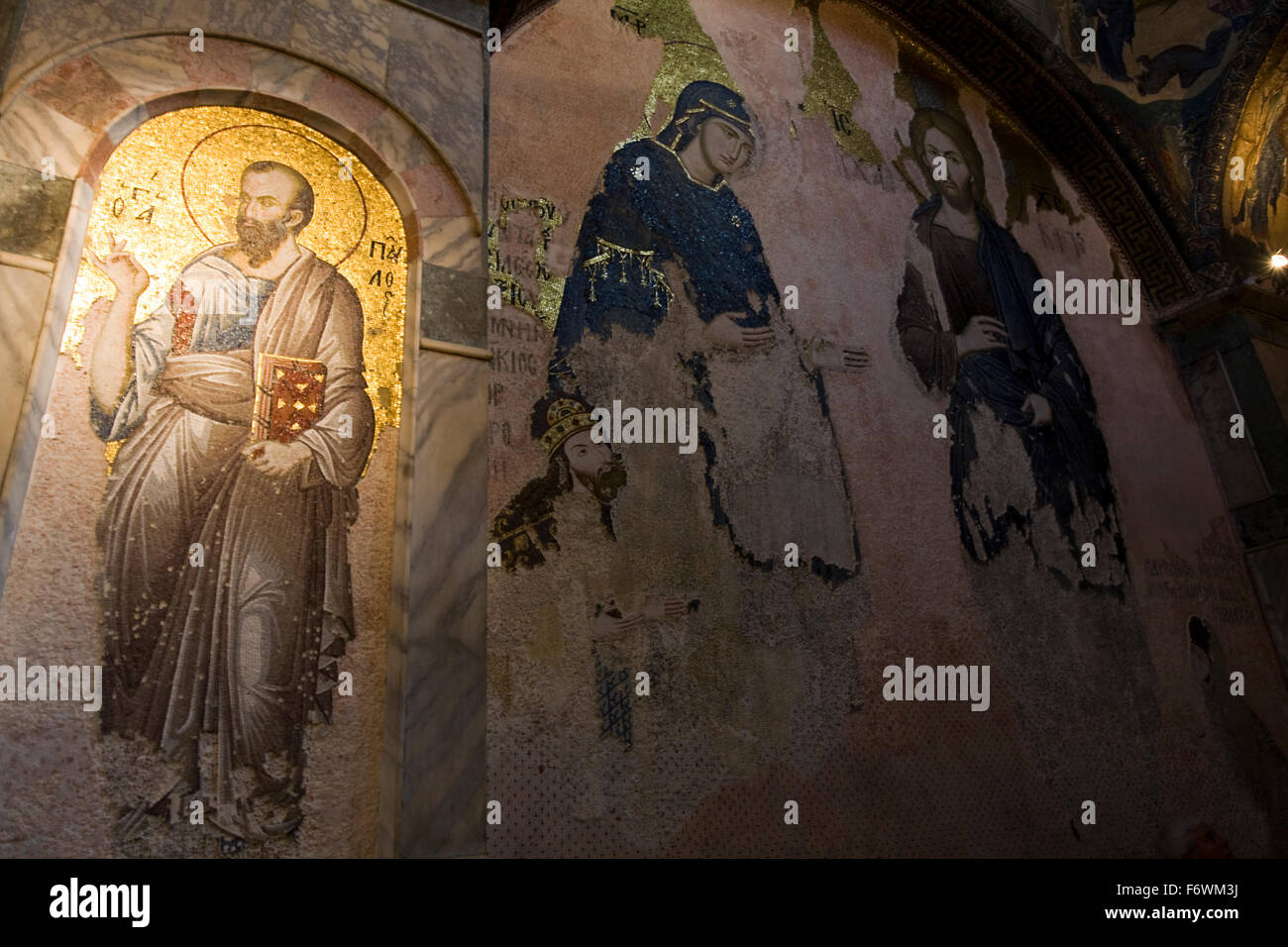 Among the less-visited of Istanbul's cultural attractions is the superb 6th century Chora Church, now a museum. Stock Photo