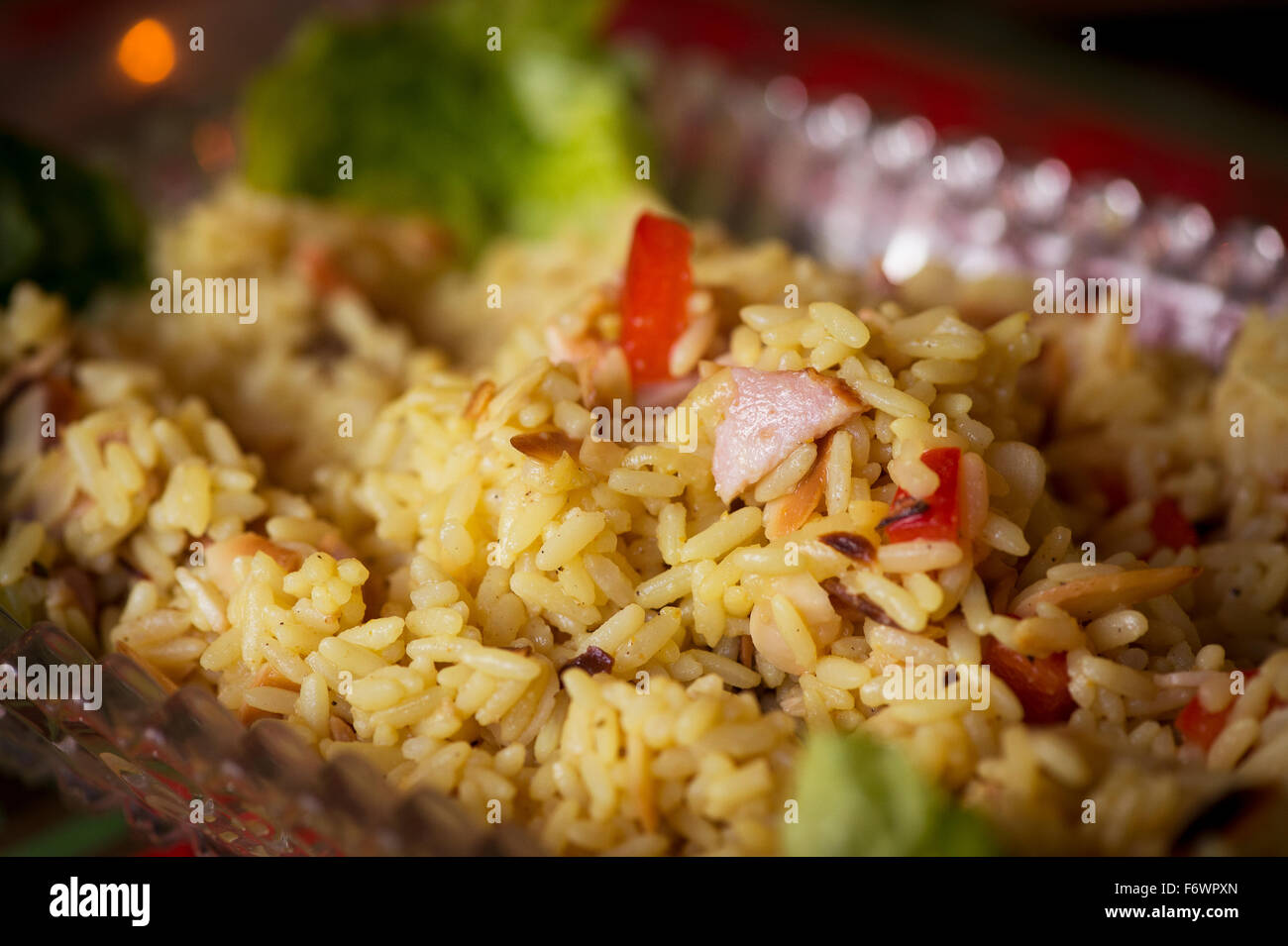 Close up of spicy rice salad Stock Photo Alamy