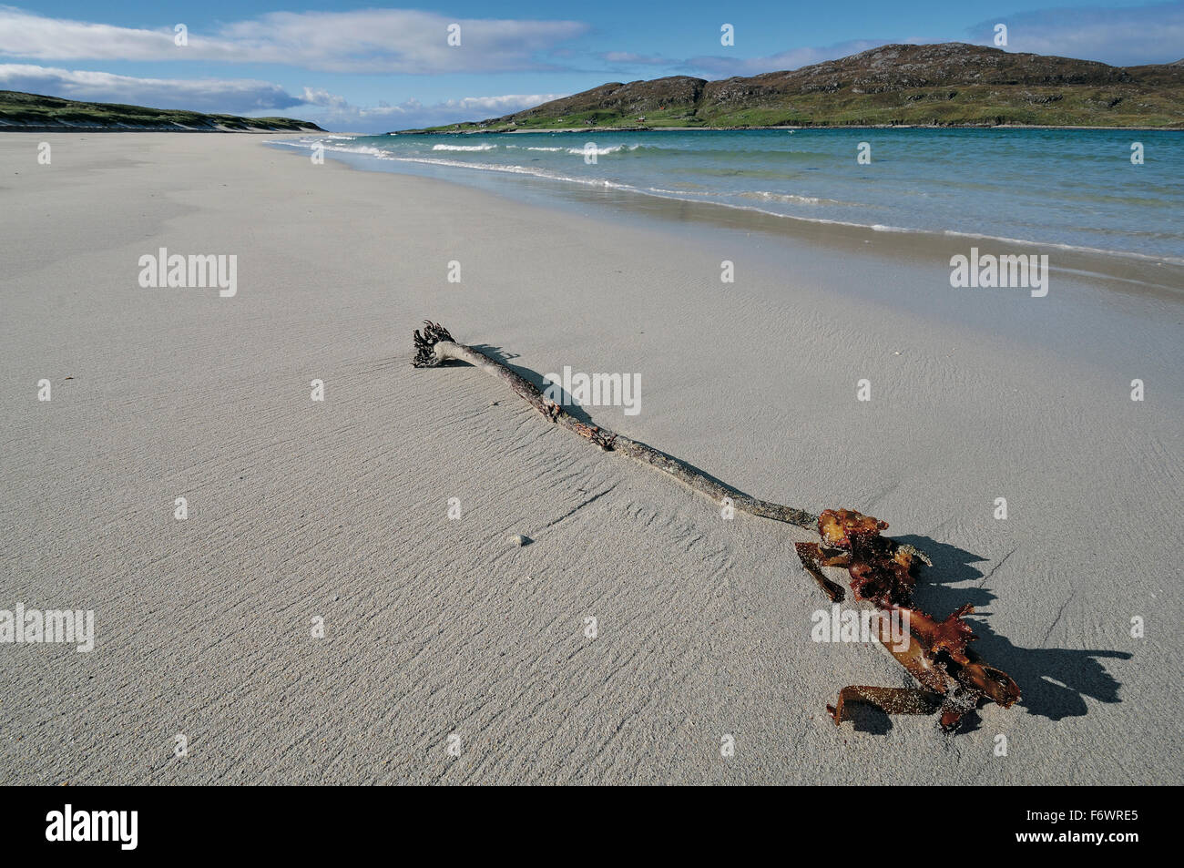 Beach between Huisinis and Loch Crabhadail, Harris, Lewis and Harris, Outer Hebrides, Scotland, Great Britain Stock Photo