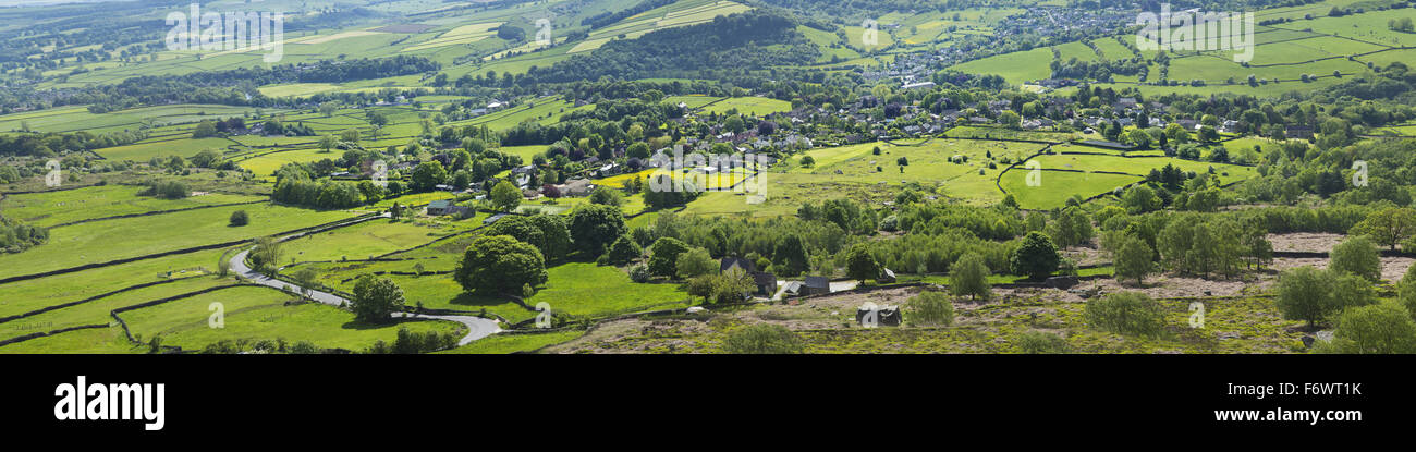 Hope valley in the peak district uk Stock Photo