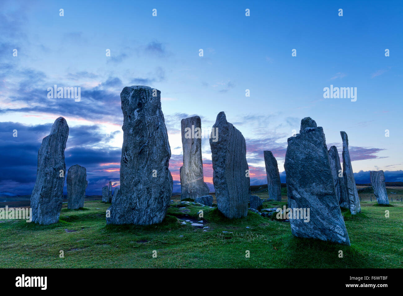 Callanish Standing Stones, Isle of Lewis. Stock Photo