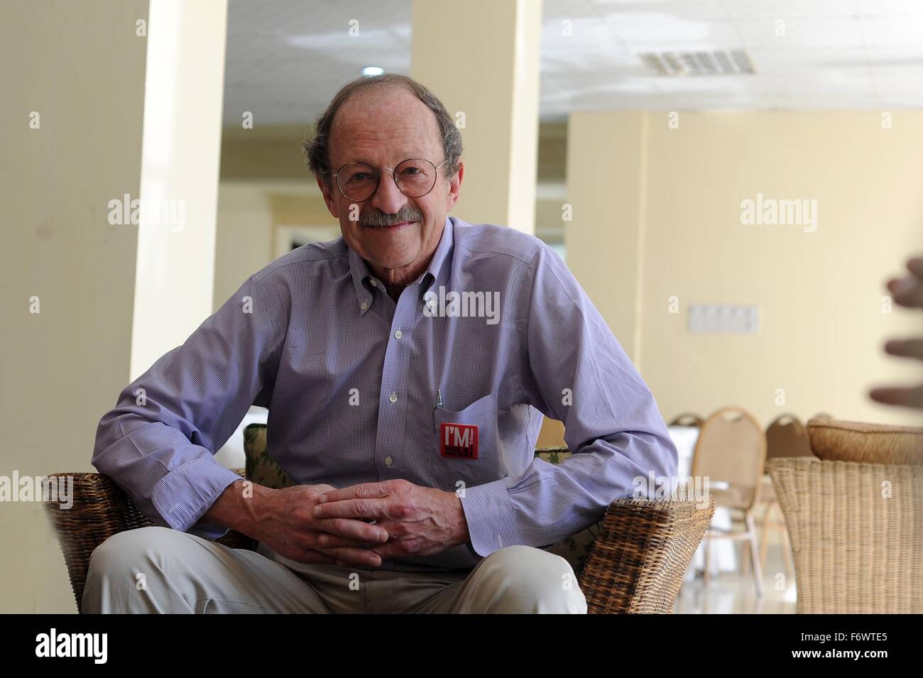 Dhaka, Bangladesh. 20th November, 2015. American Nobel Prize-winner Harold Eliot Varmus at Dhaka Lit Fest, the preeminent international literary conclave of the country, has begun at the Bangla Academy on the Dhaka University campus in Dhaka on November 20, 2015. Dhaka Lit Fest is an invaluable opportunity for people to gather, listen, talk, appreciate and debate. It is a welcome sign of the resurgence in Bangladeshi literary culture as it grows in confidence to more vigorously engage with other cultures beyond our own borders. Credit:  zakir hossain chowdhury zakir/Alamy Live News Stock Photo