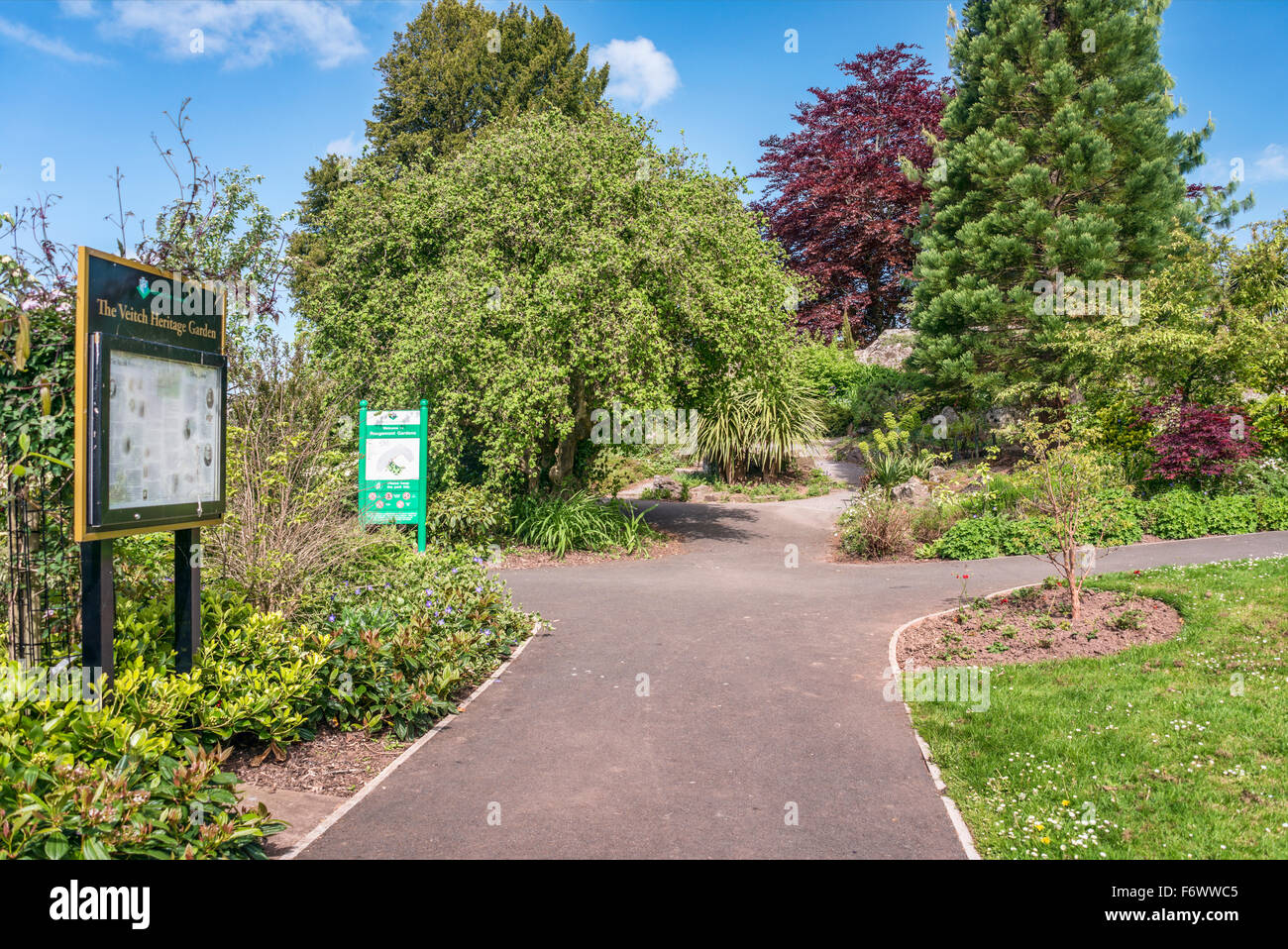 Rougemont Gardens, Exeter, Devon, United Kingdom UK Stock Photo