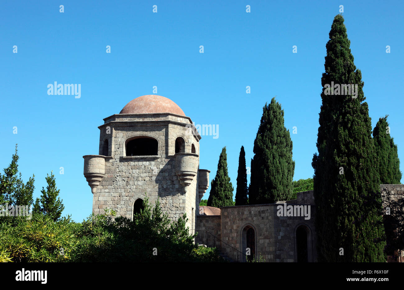 Church of Our Lady in Filerimost Rhodes Stock Photo