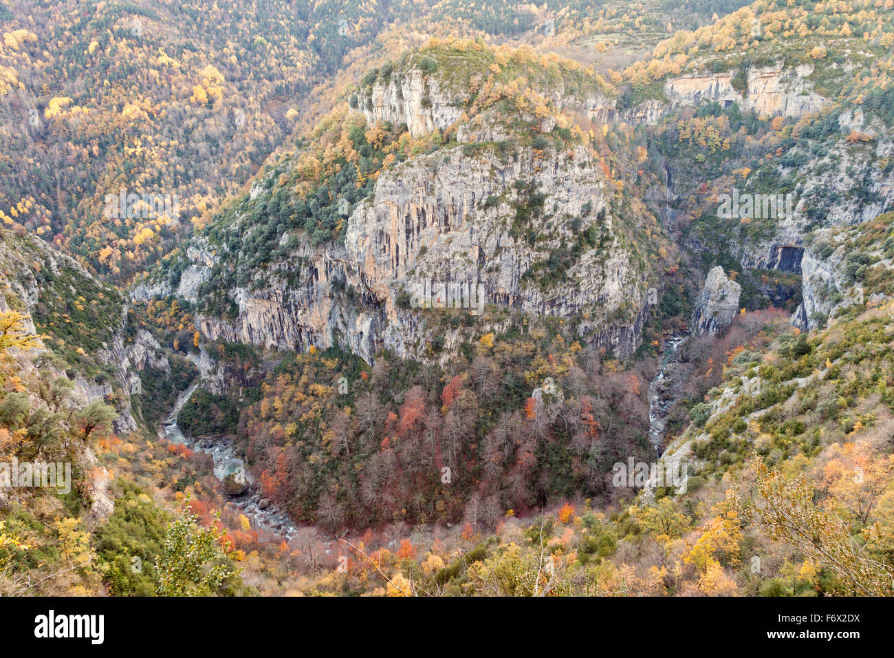 Escuain canyon.National Park of Ordesa and Monte Perdido. Stock Photo