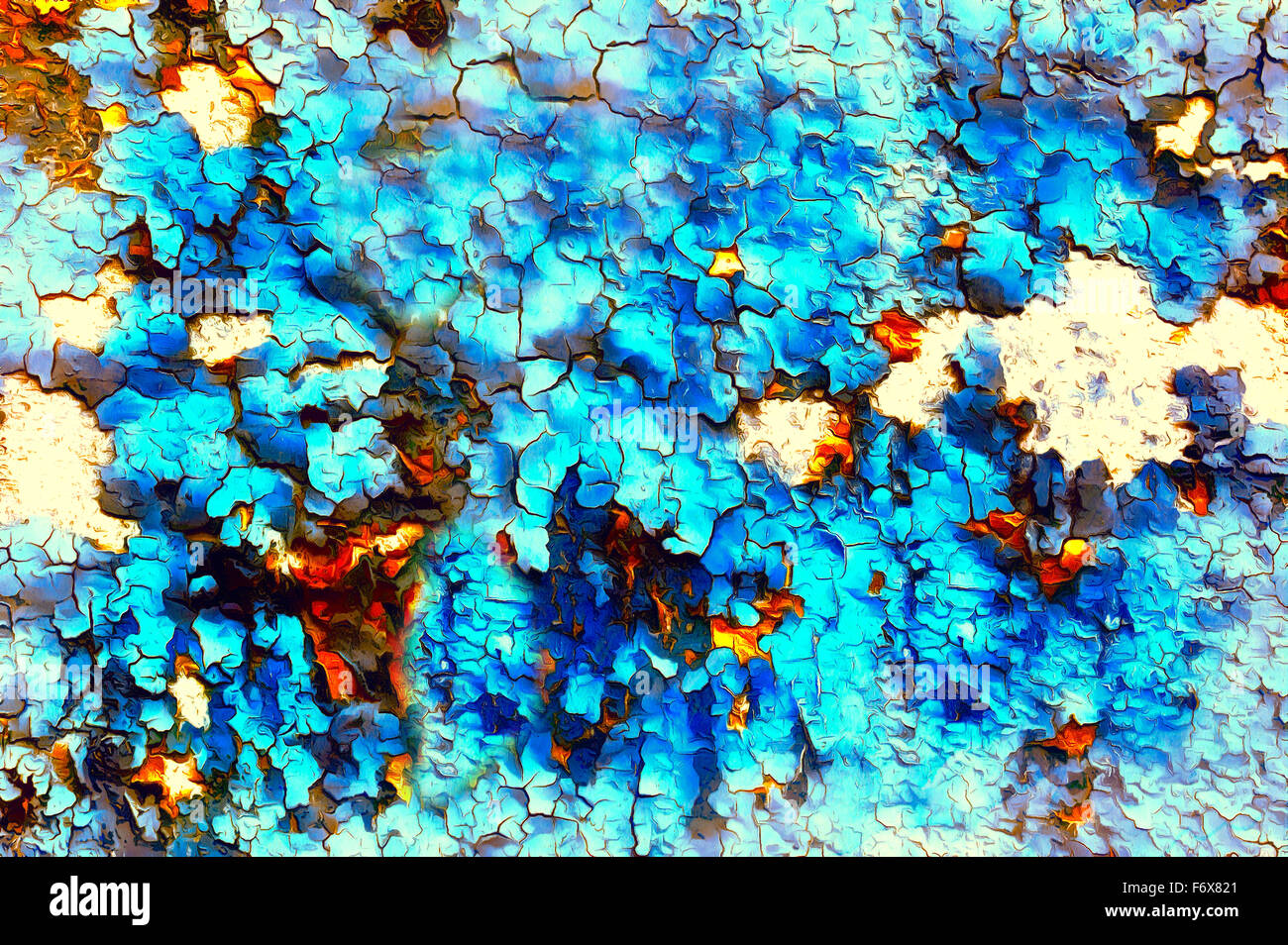 Color abstract background and desert crackle blue color Stock Photo - Alamy