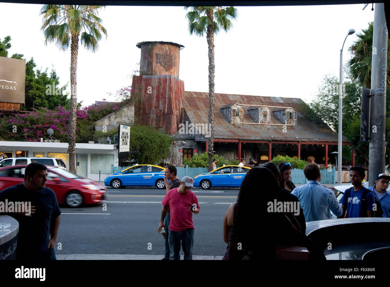 View of House of Blues on the Sunset Strip in Los Angeles, CA Stock Photo