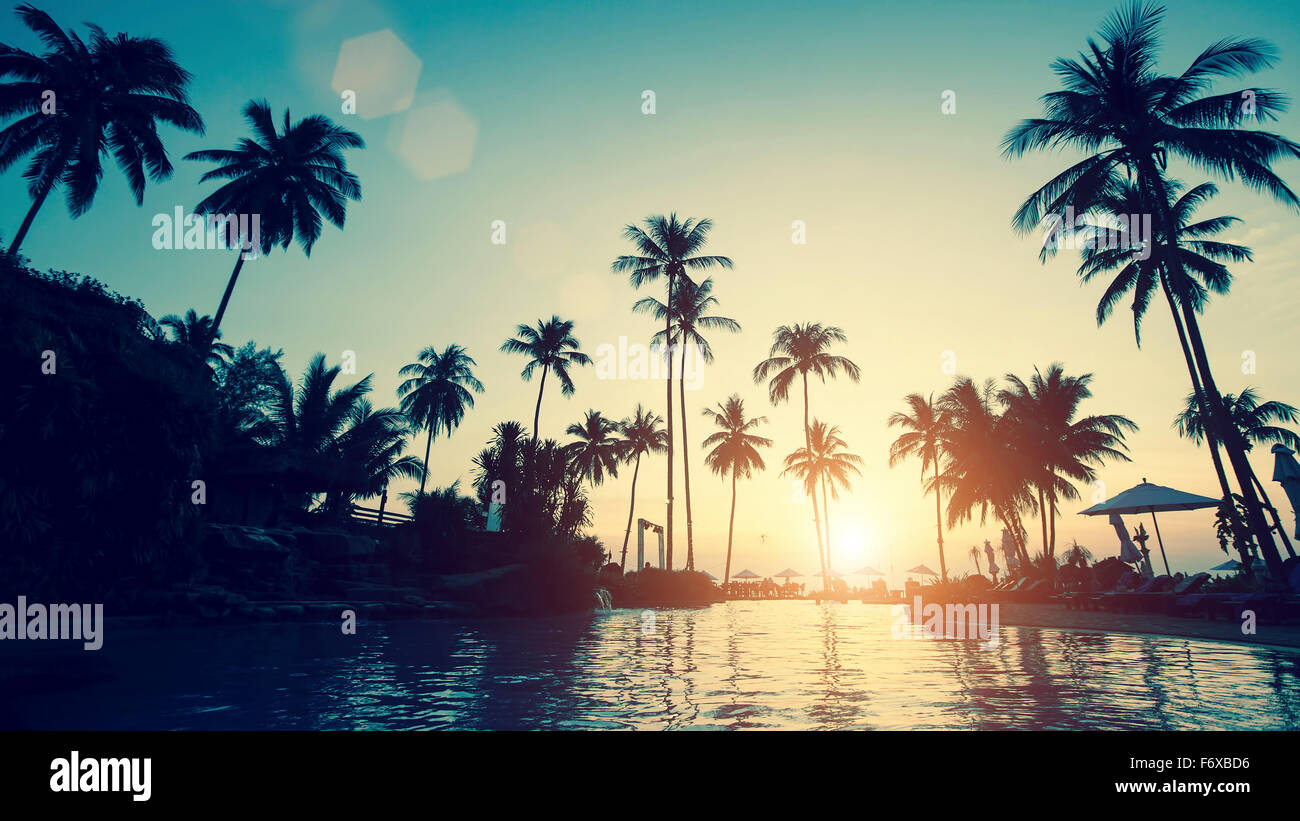Stunning tropical beach resort hi-res stock photography and images - Alamy
