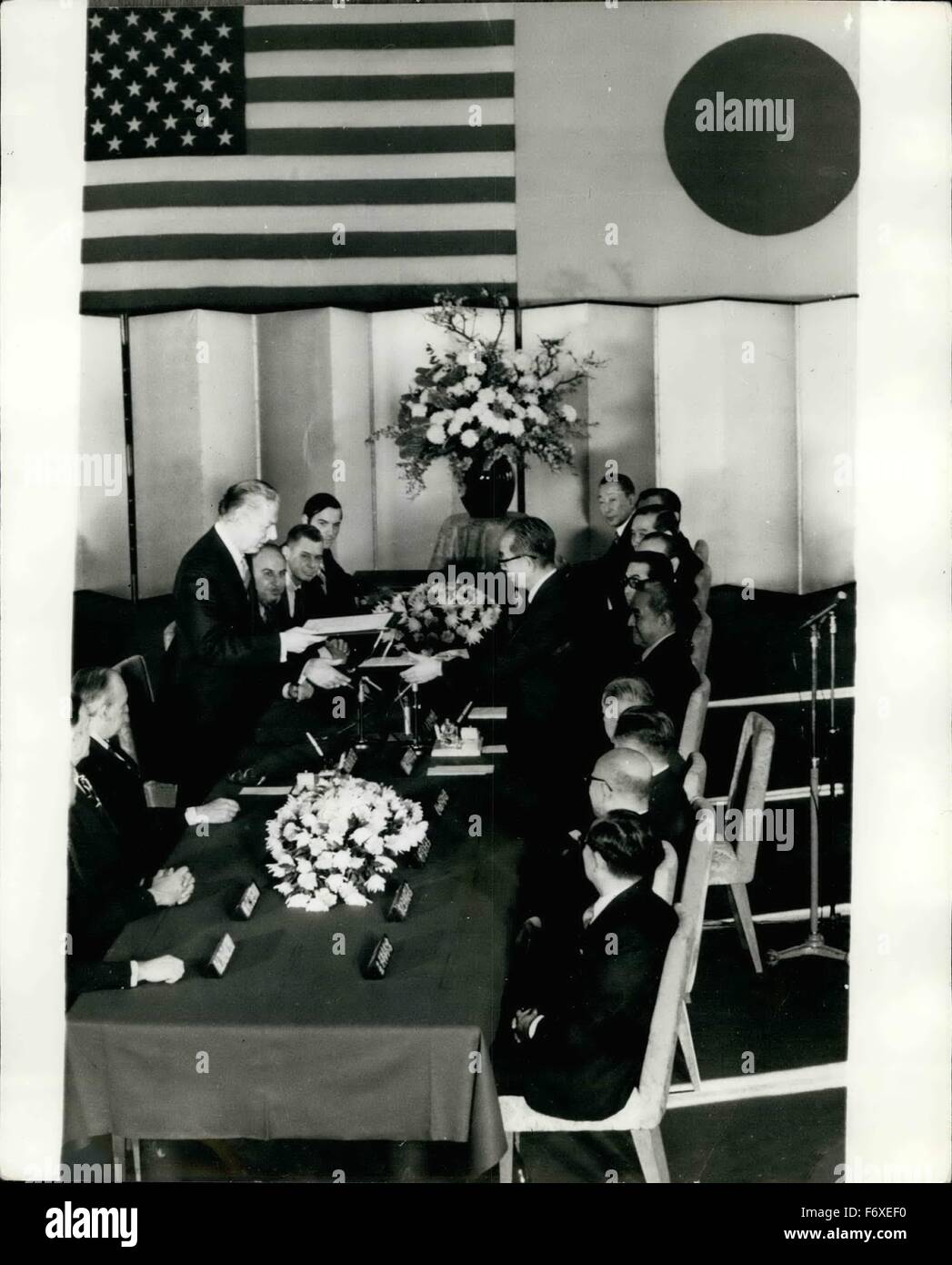 USA and Japan exchange Okinawa Ratification documents USA Ambassador to ...