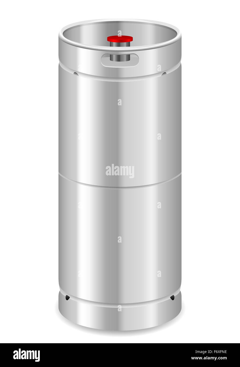 Beer keg on a white background Stock Photo - Alamy