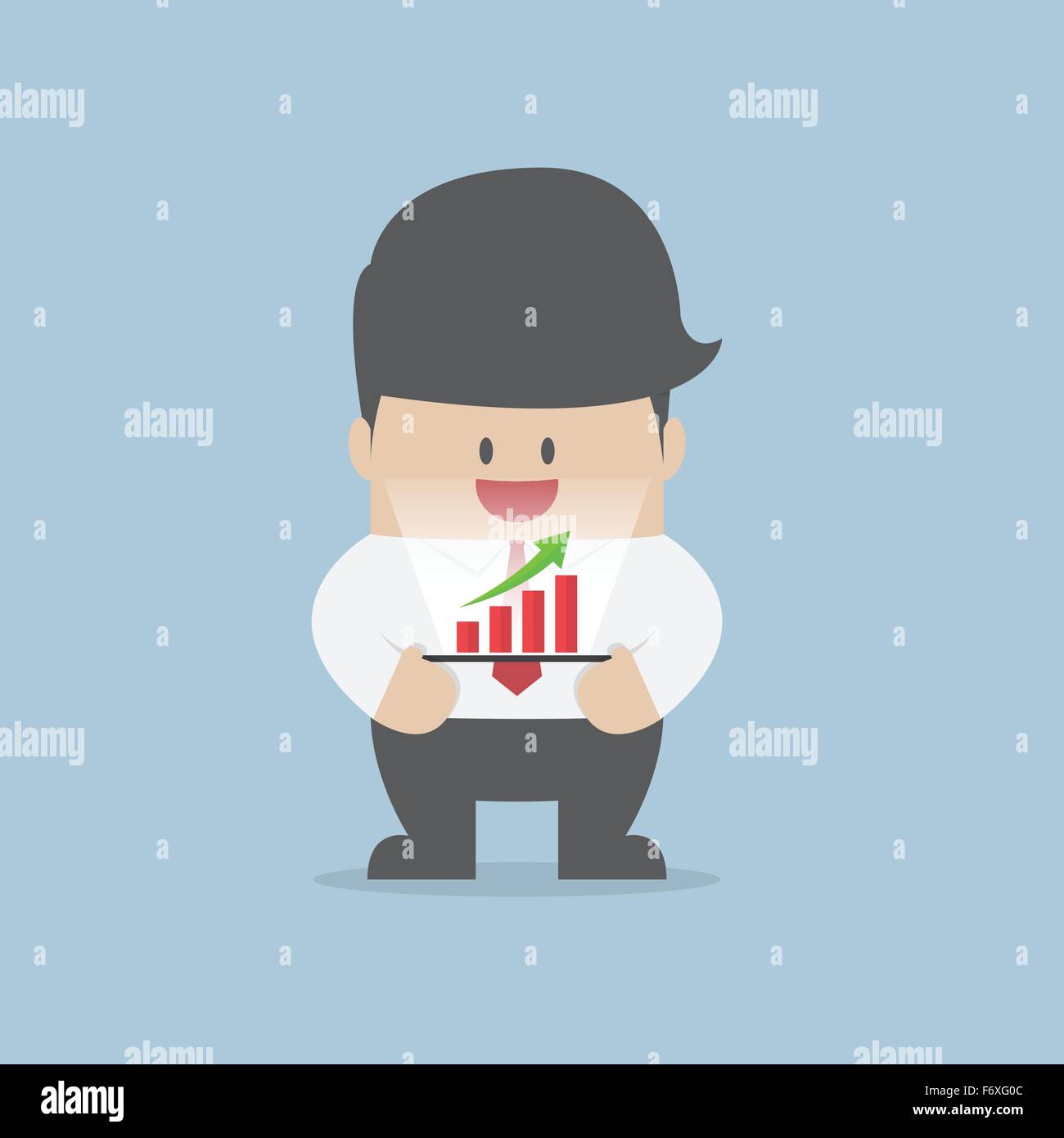 Businessman trading screen Stock Vector Images - Alamy