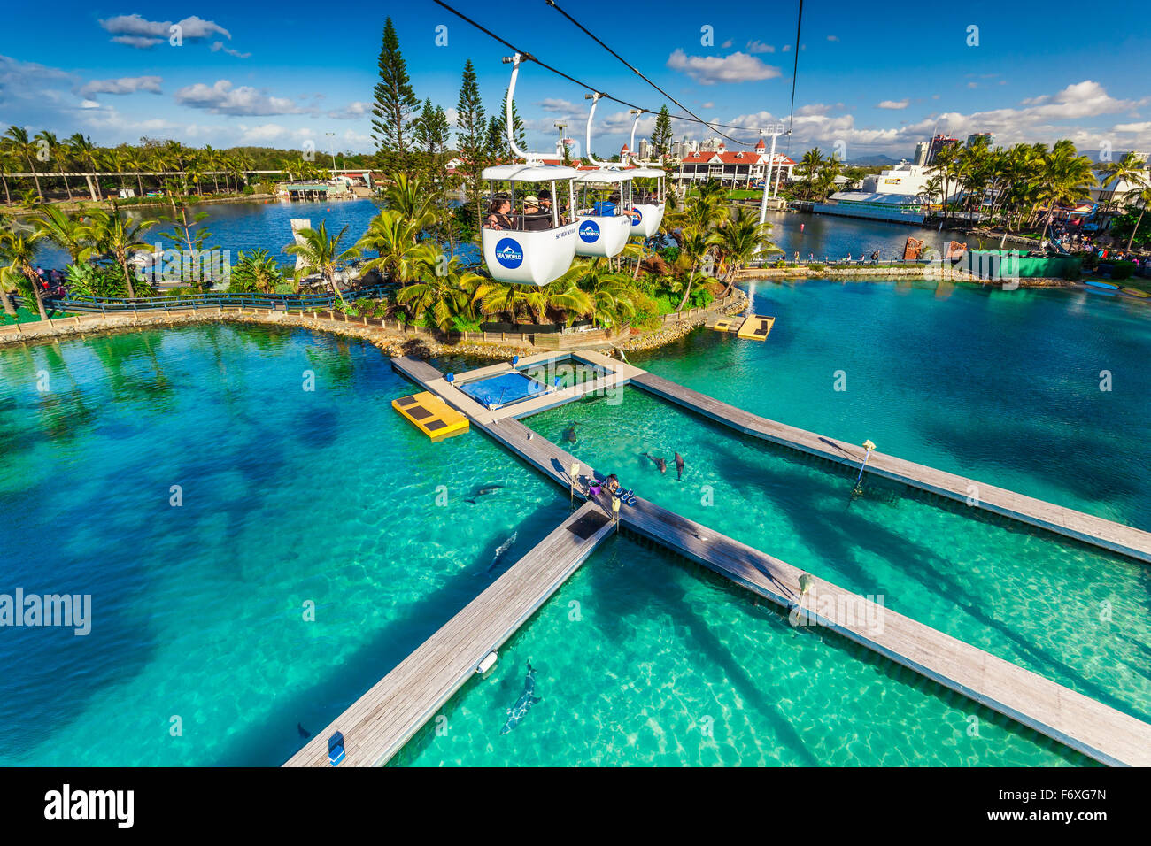 Gold Coast Theme Parks, Surfers Paradise, Queensland Australia Stock Photo  - Alamy