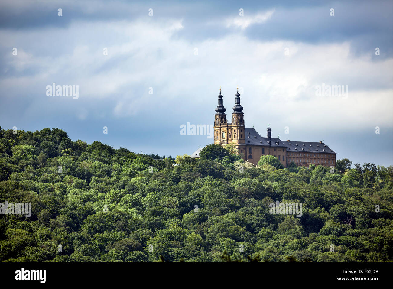 Banz monastery, Benedictine abbey, Bad Staffelstein, Upper Franconia, Bavaria, Germany Stock Photo