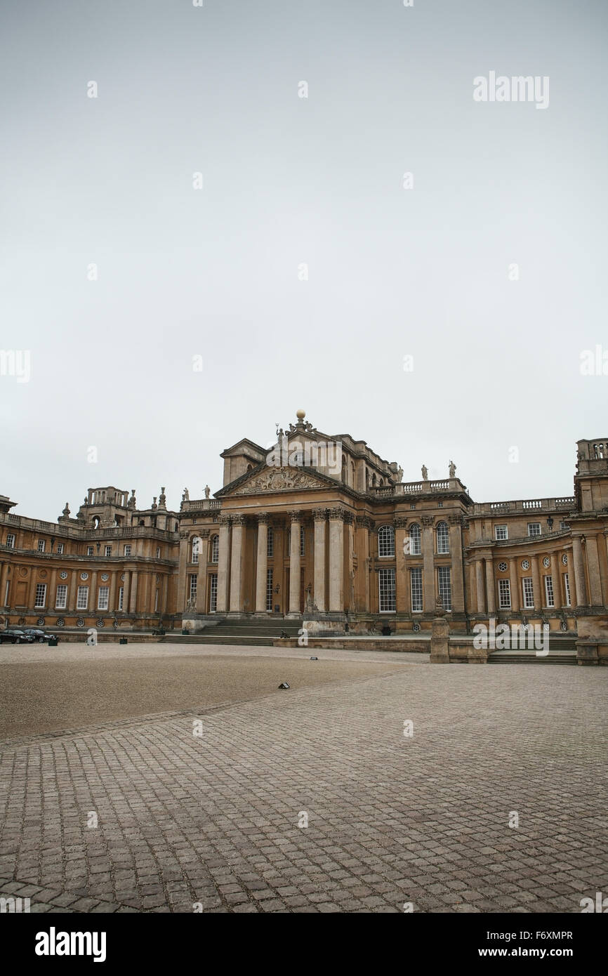 View from front of Blenheim Palace, England Stock Photo