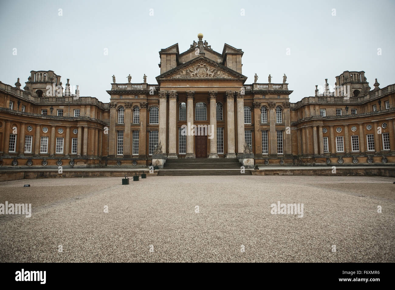View from front of Blenheim Palace, England Stock Photo