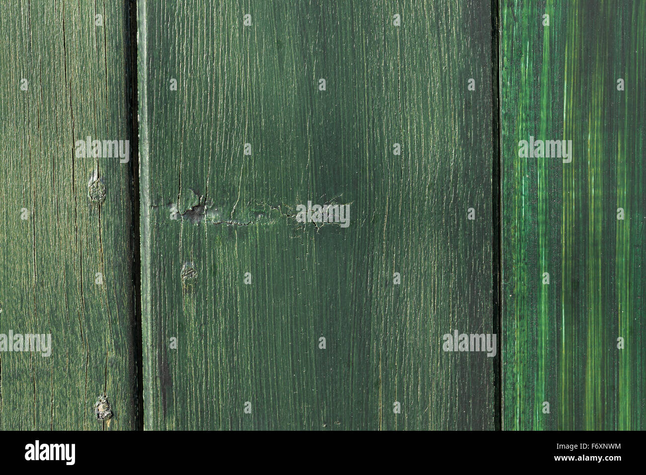 Wood treated with green waterproof paint Stock Photo Alamy