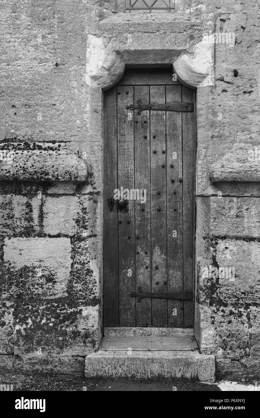 Medieval front door Black and White Stock Photos & Images - Alamy