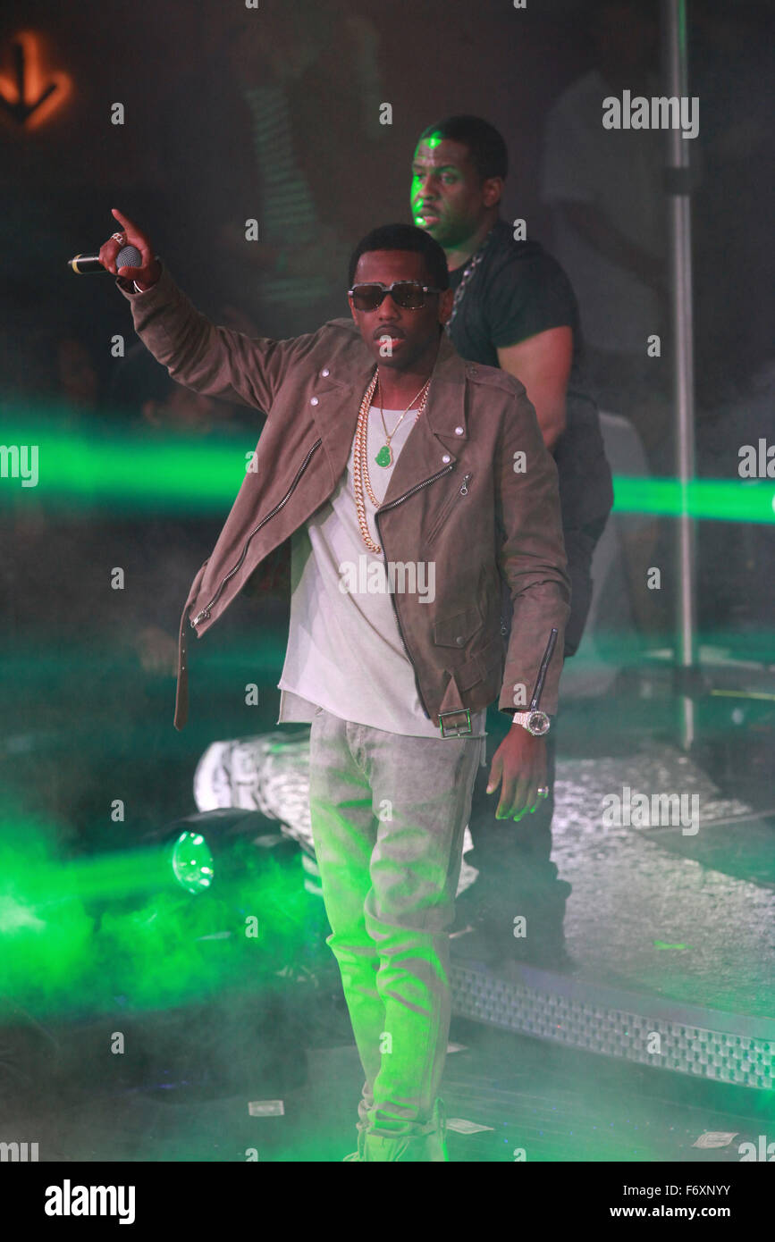 Las Vegas, Nevada, USA. 21st Nov, 2015. Rapper Fabolous celebrates his ...