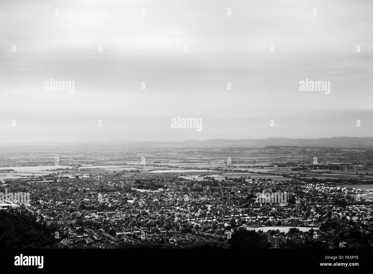 View of Cheltenham Racecourse taken from above Stock Photo