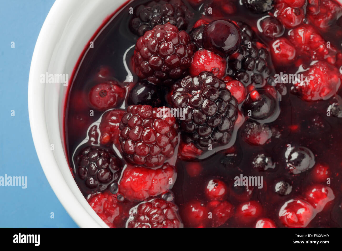 Mixed berry compote Stock Photo Alamy