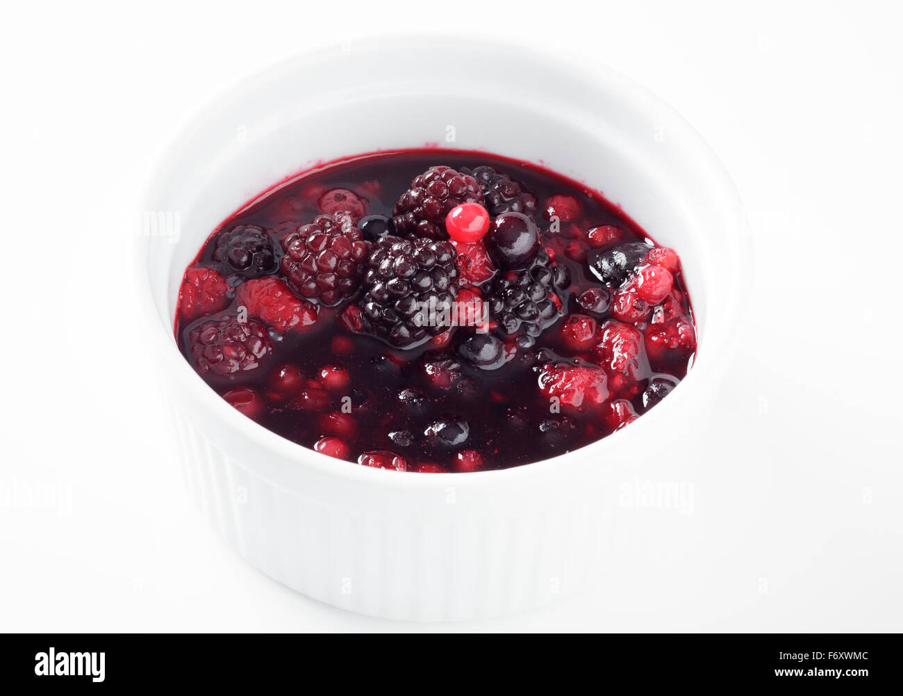 Mixed berry compote Stock Photo