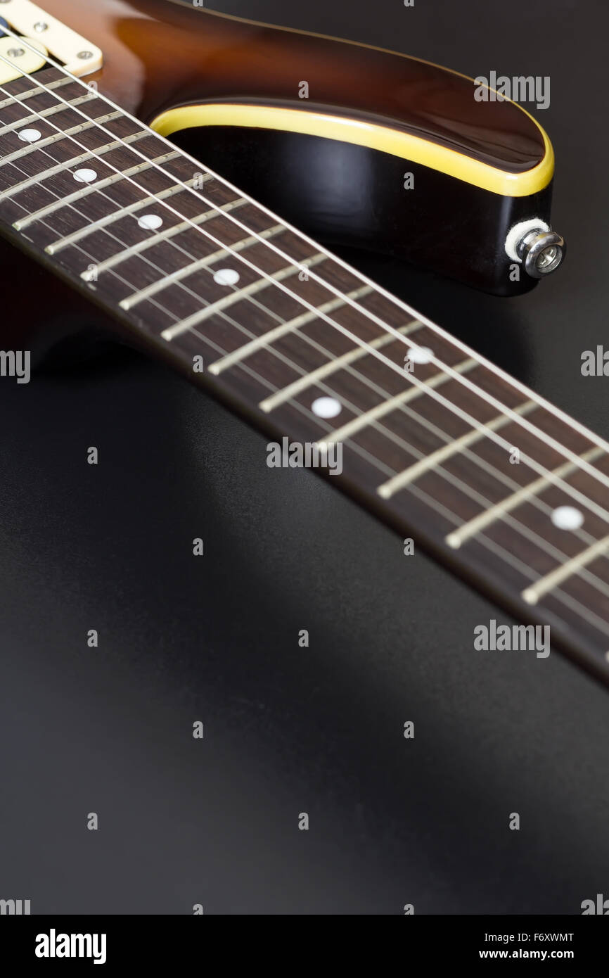 Electric Guitar Closeup Stock Photo