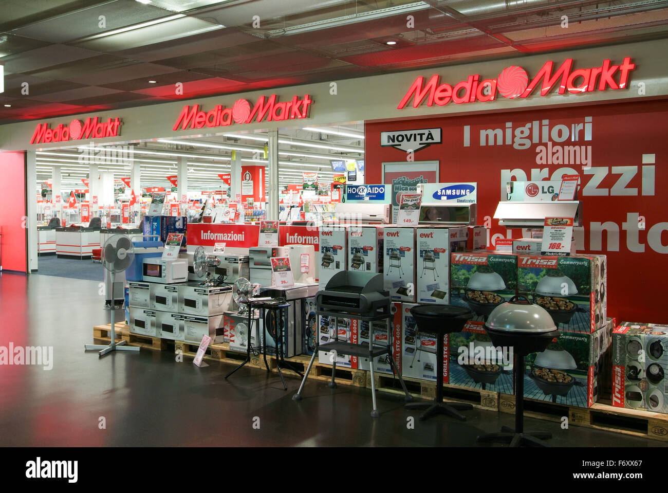 Lugano, Switzerland - 2 July 2010: Media Markt electronic store on the mall  of Lugano on Switzerland Stock Photo - Alamy