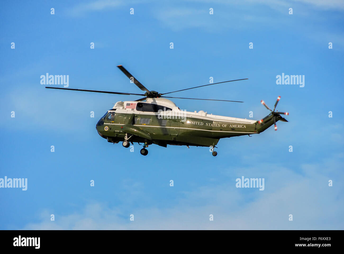 Marine One Helicopter in Washington DC, USA Stock Photo