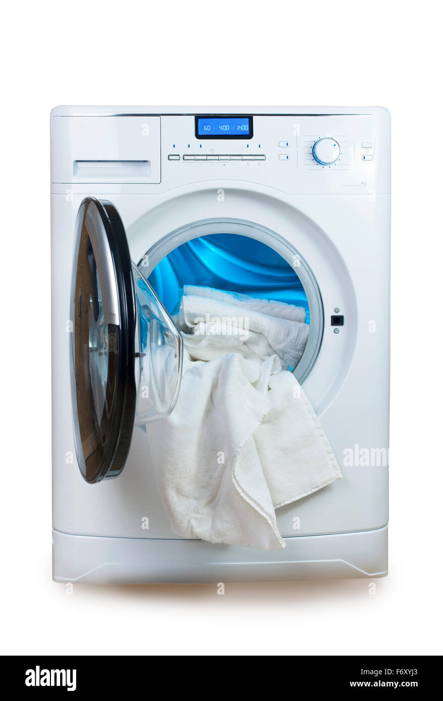 Washing machine and towels Stock Photo Alamy