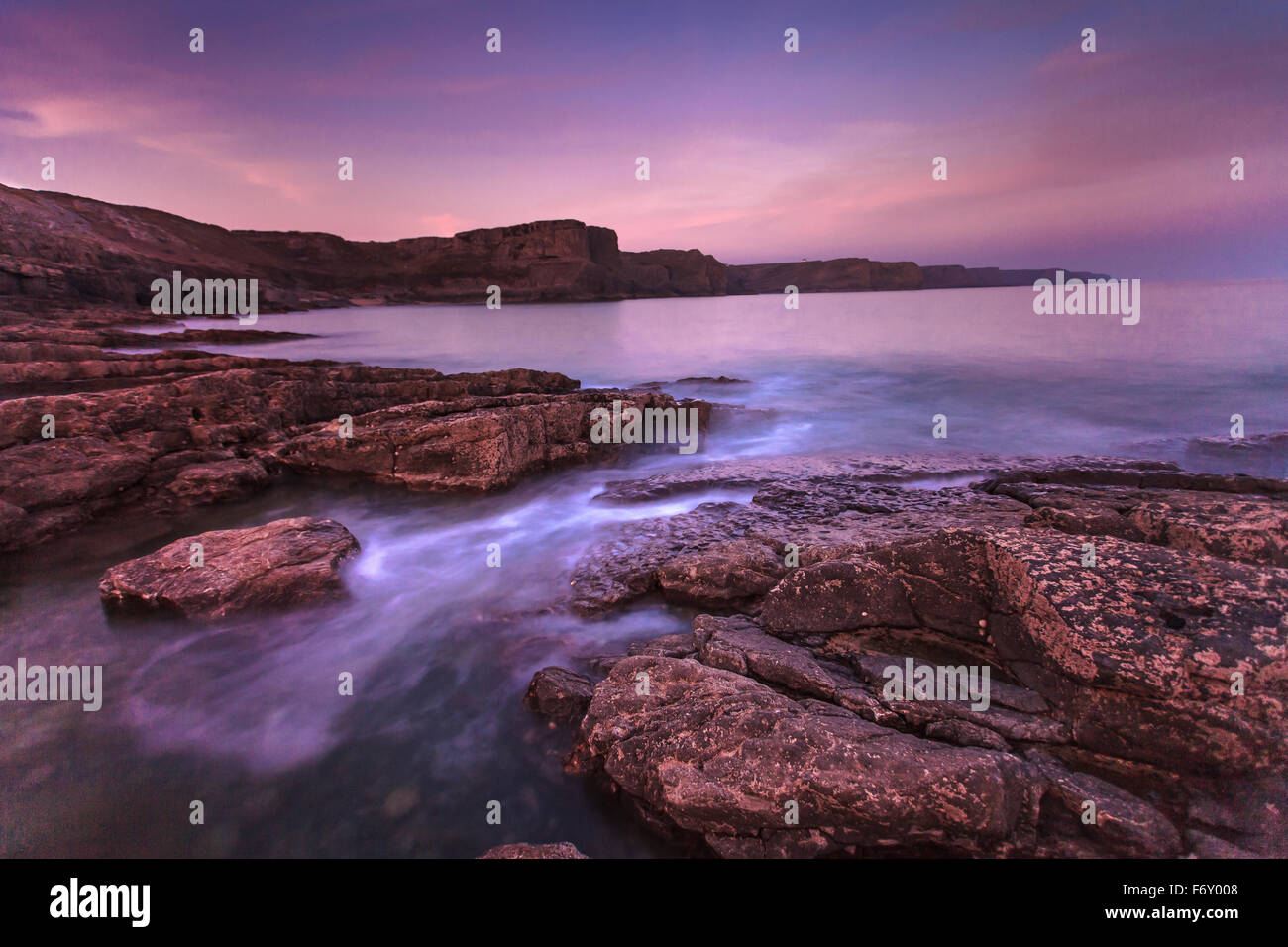 Fall Bay Gower Stock Photo - Alamy
