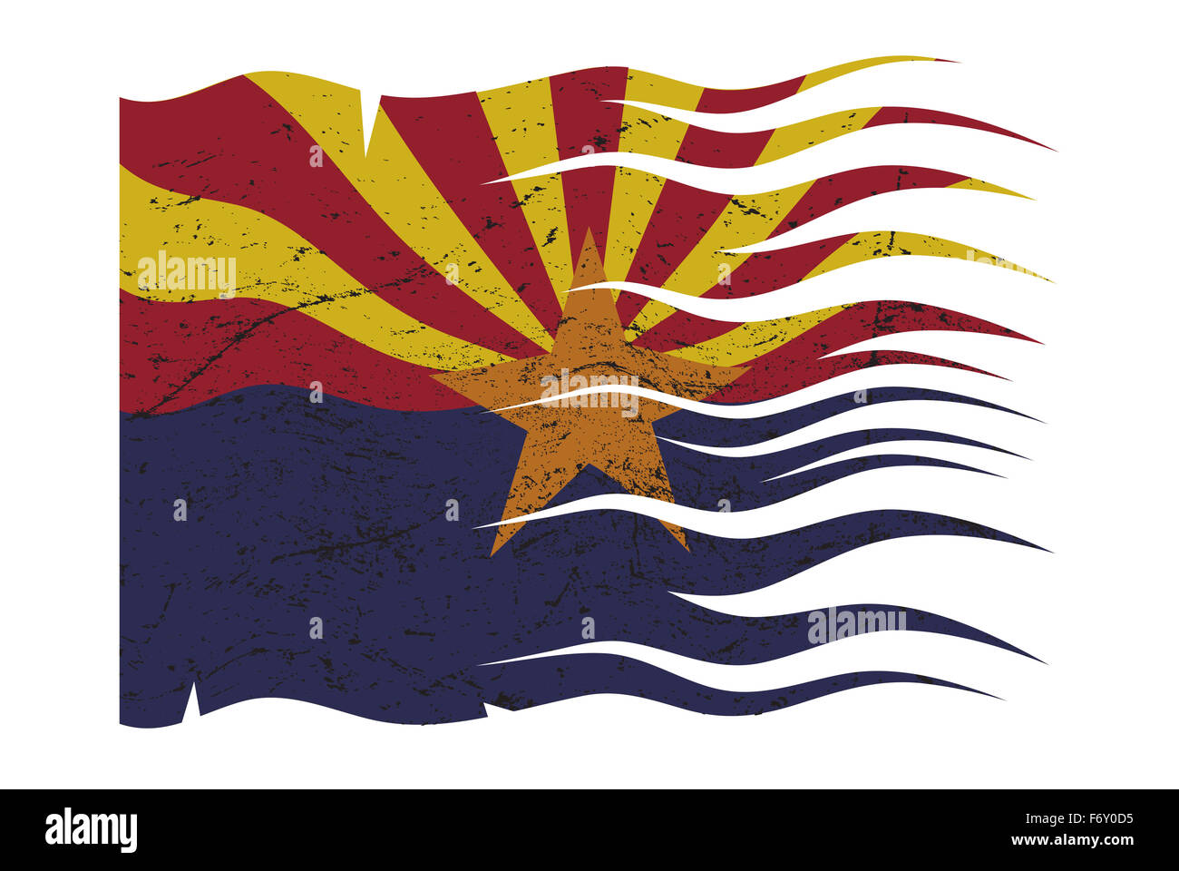 Arizona vector flag hi-res stock photography and images - Alamy