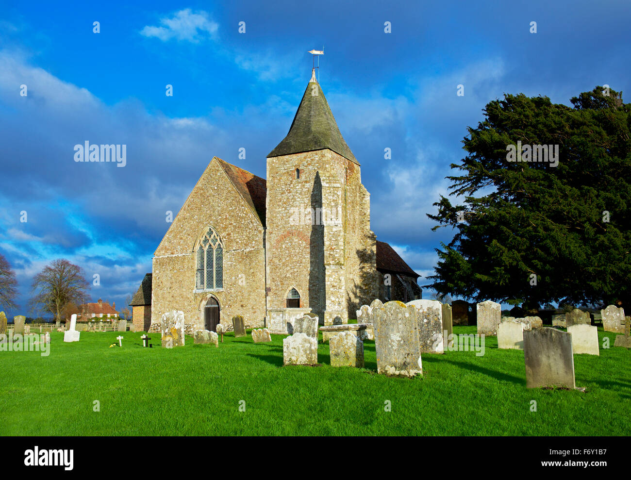 St Clement Church, Old Romney, Romney Marsh, Kent, England  UK Stock Photo