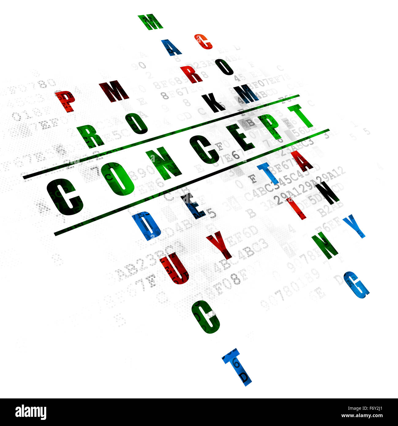 Marketing concept: Concept in Crossword Puzzle Stock Photo - Alamy