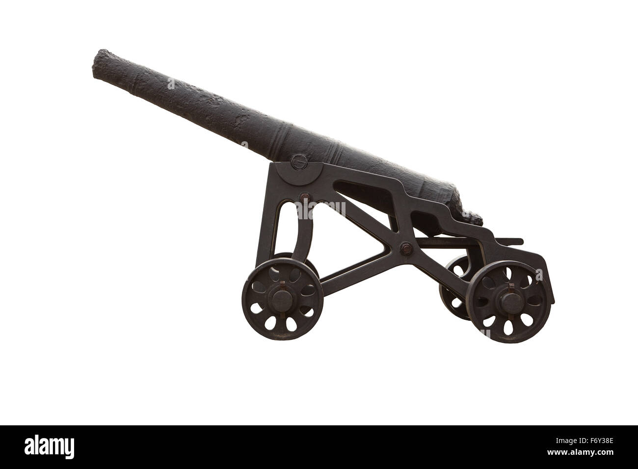 cut out image of a single military artillery gun Stock Photo - Alamy