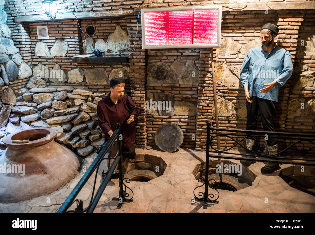 wine production process shown in Kvevri Wine Museum of Twins Wine