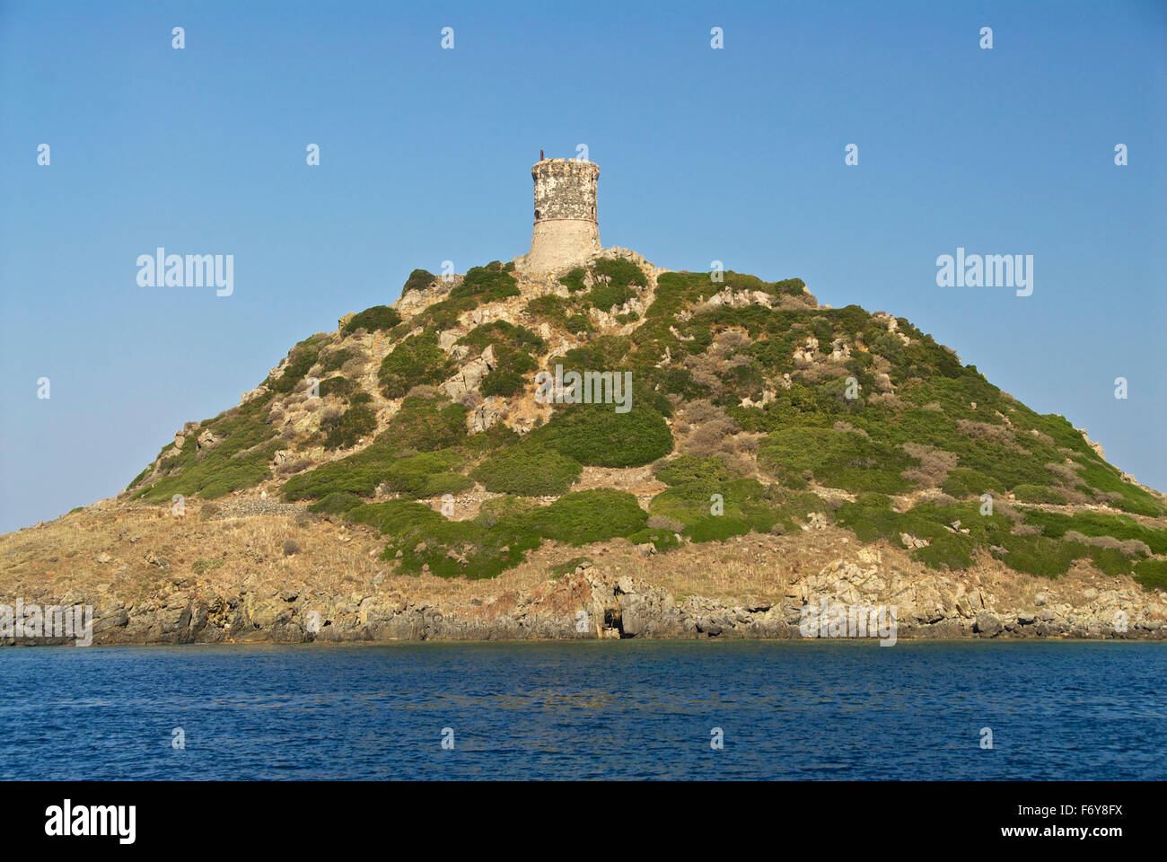 Iles Sanguinaires main island Stock Photo