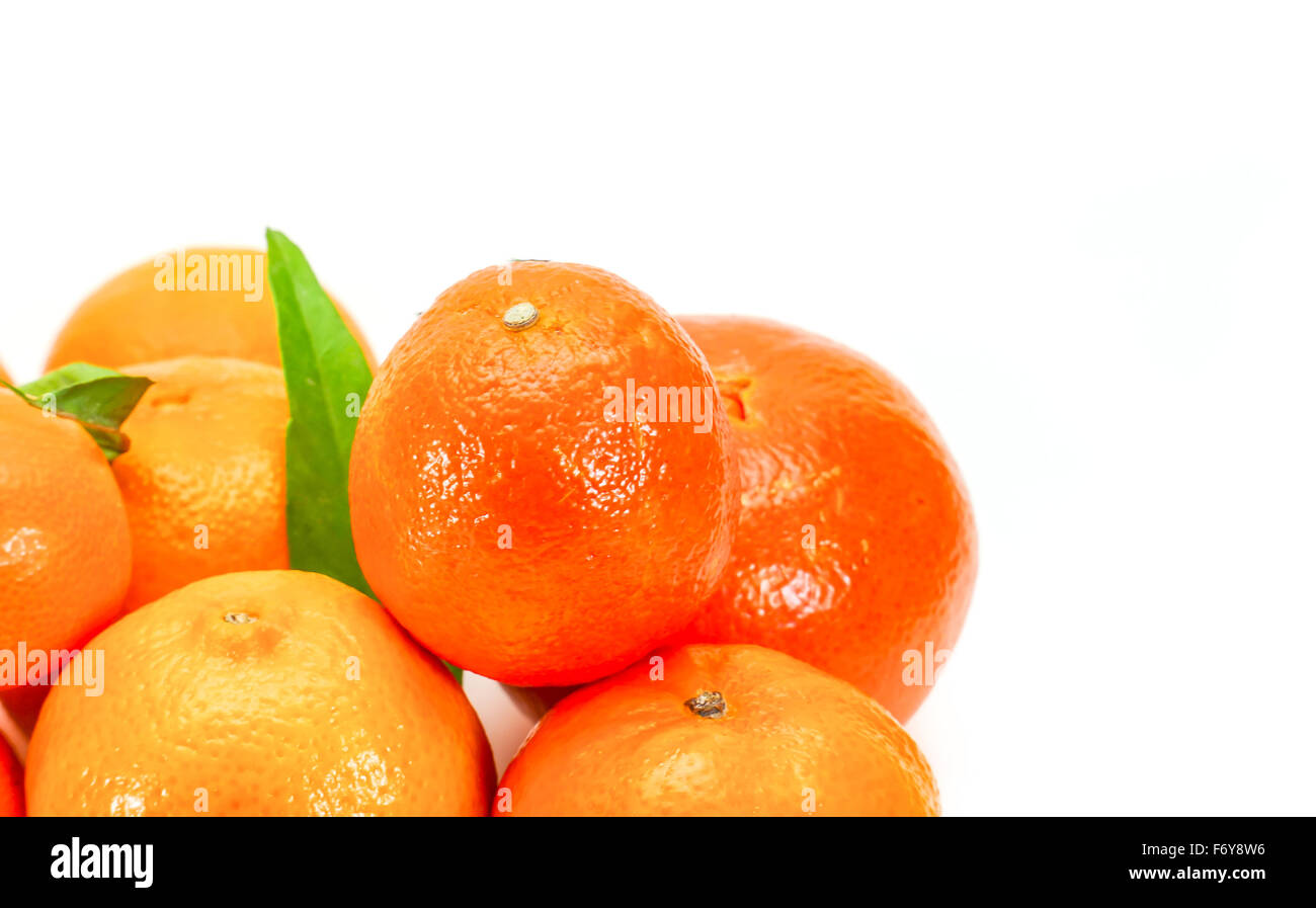 Different varieties of clementines isolated on white Stock Photo Alamy