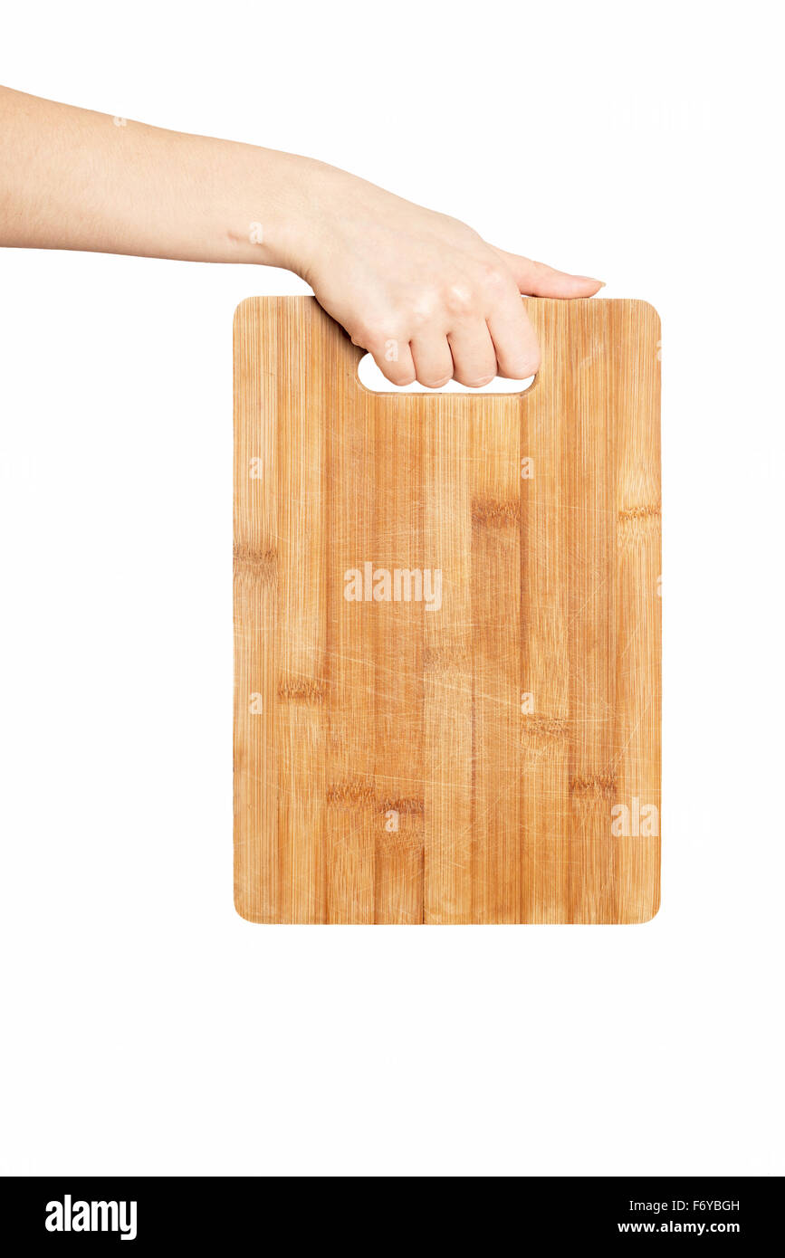 Cutting board with hand hold