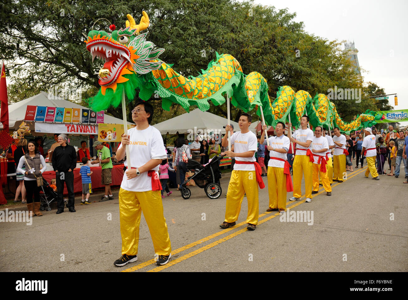 Chinese dragon exhibit at the Ethnic Expo festival in Columbus, Indiana