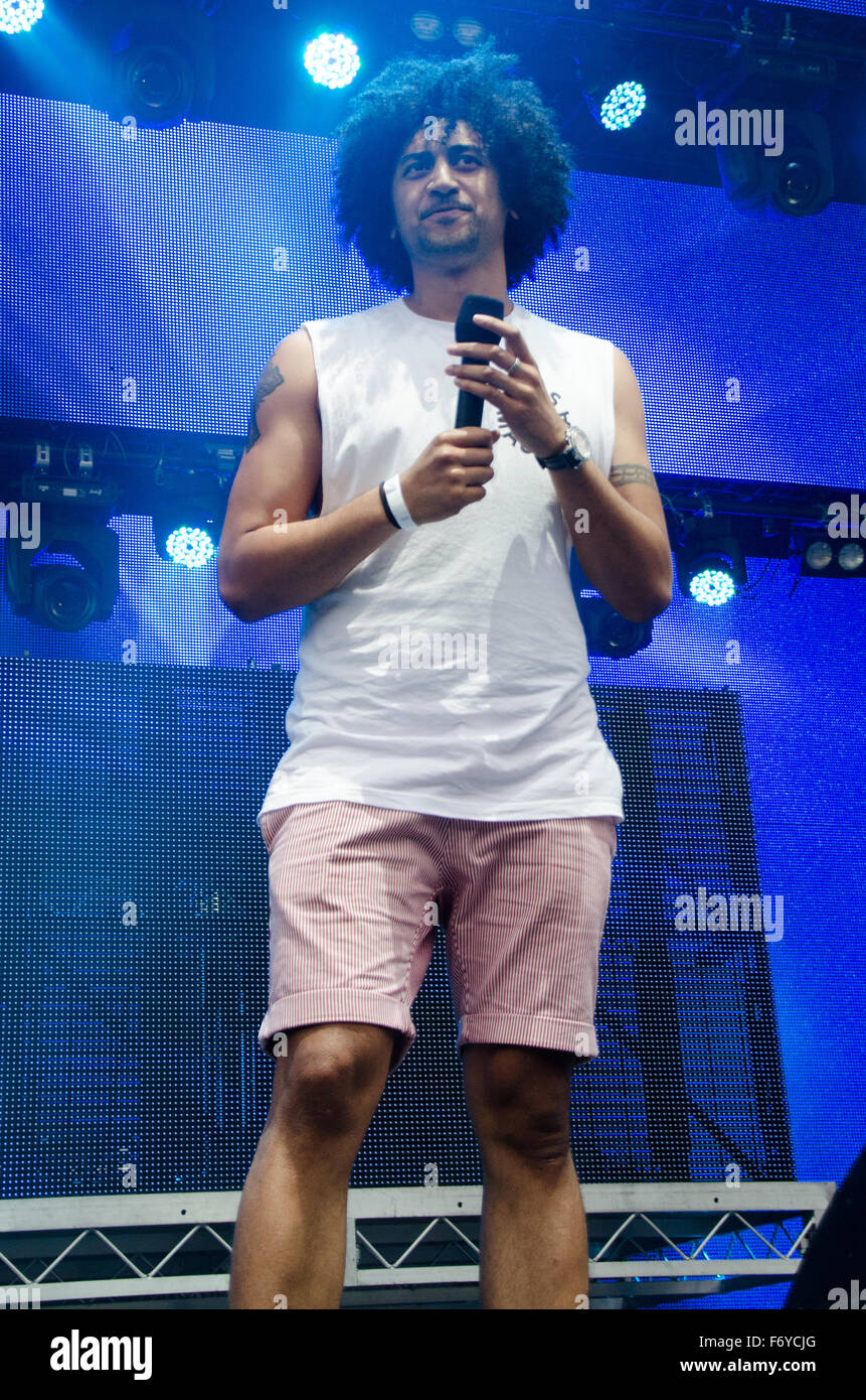 Sydney, Australia. 21st November, 2015. Krit Schmidt on stage at the 2015 MTV Beats and Eats Music Festival which took place at Parramatta Park in Sydeny's west. Credit:  mjmediabox/Alamy Live News Stock Photo