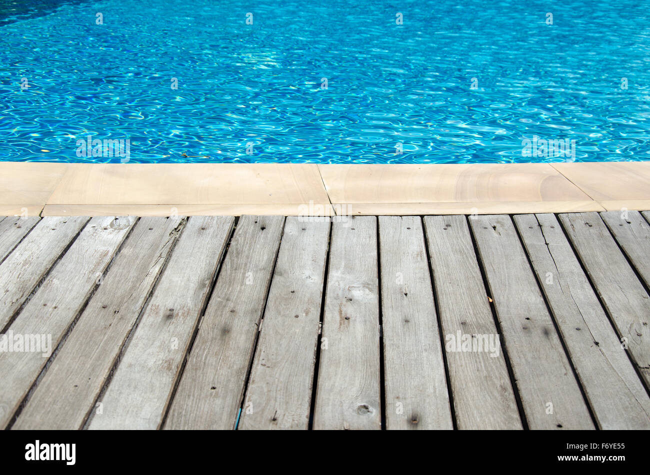 Light Blue swimming pool rippled water texture reflection Stock Photo ...