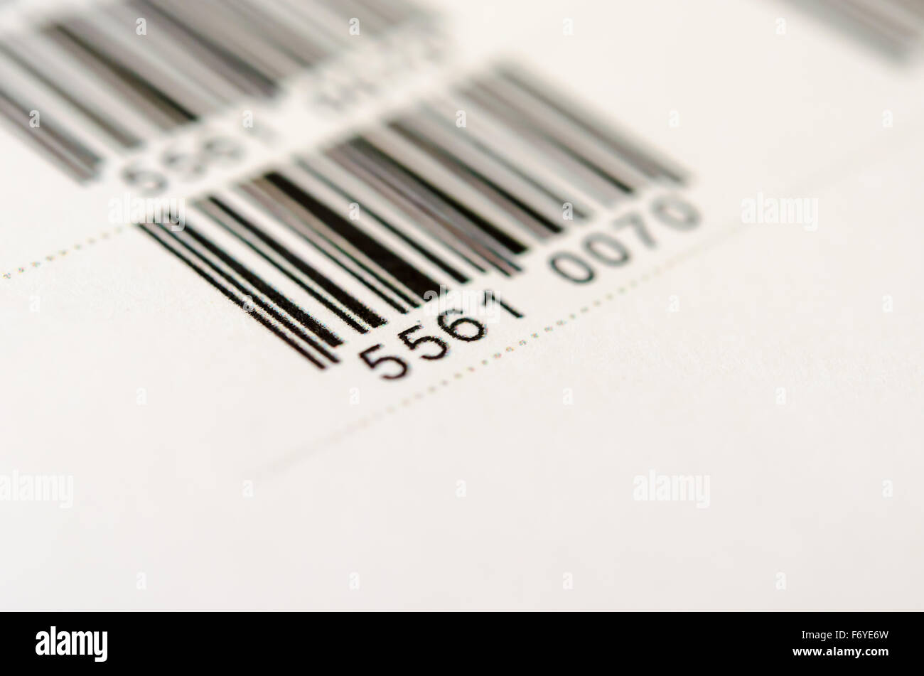 Digital Bar Code Scanned Over White Background Stock Photo - Alamy